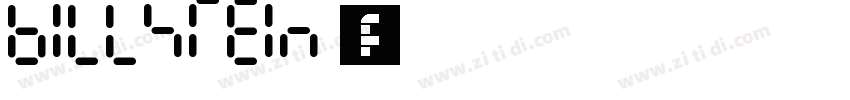 Billstein 字体字体转换